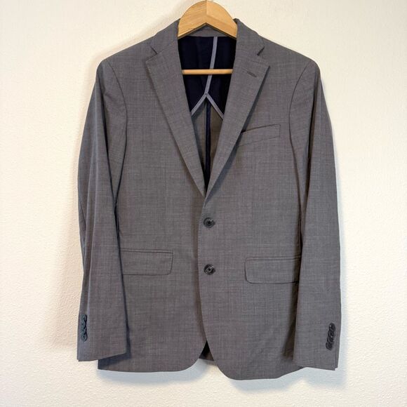Cole Haan Grand.Os Gray Suit Jacket Size 36S - Picture 1 of 8